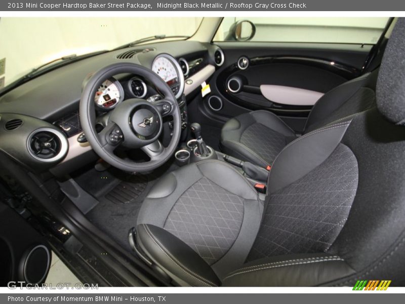  2013 Cooper Hardtop Baker Street Package Rooftop Gray Cross Check Interior