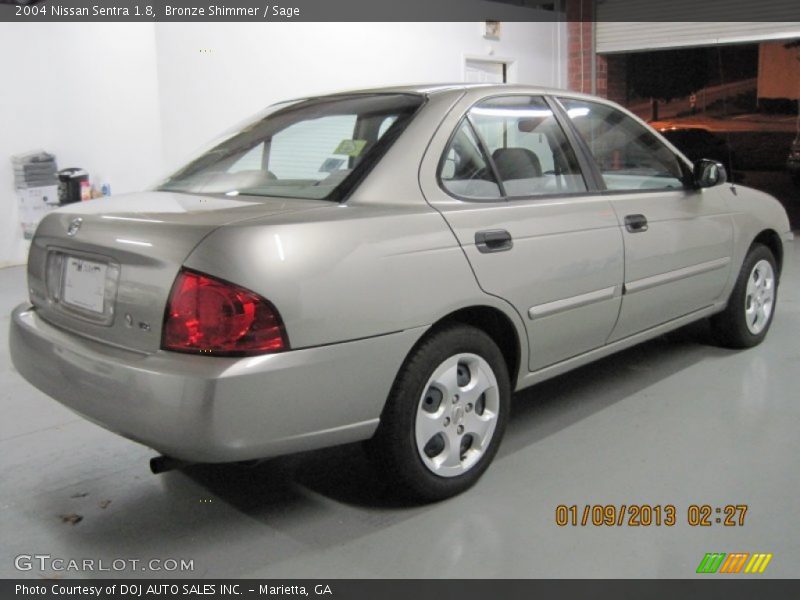 Bronze Shimmer / Sage 2004 Nissan Sentra 1.8