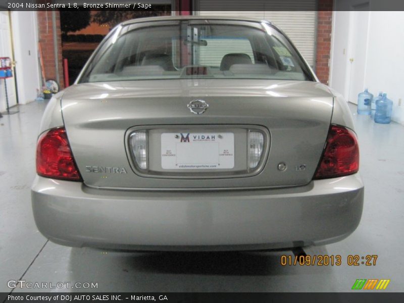 Bronze Shimmer / Sage 2004 Nissan Sentra 1.8