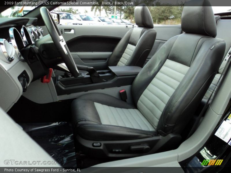 Front Seat of 2009 Mustang GT/CS California Special Convertible
