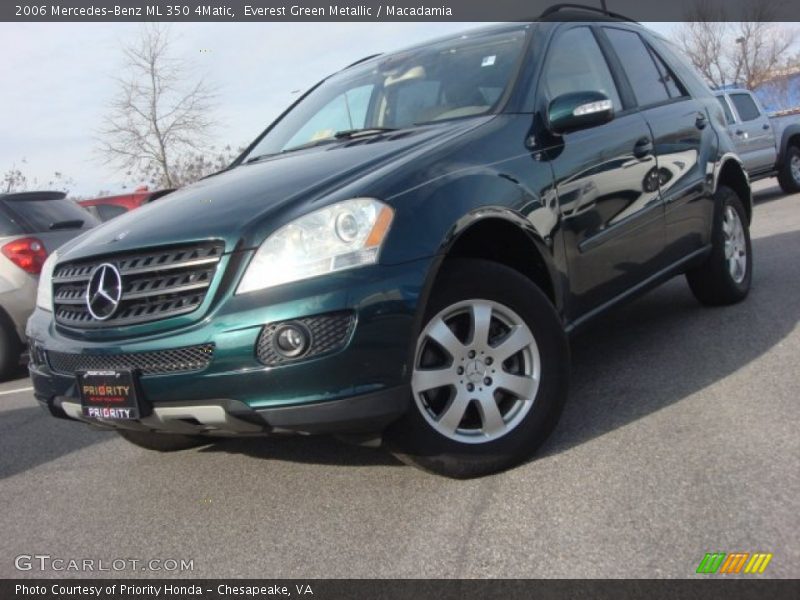 Everest Green Metallic / Macadamia 2006 Mercedes-Benz ML 350 4Matic