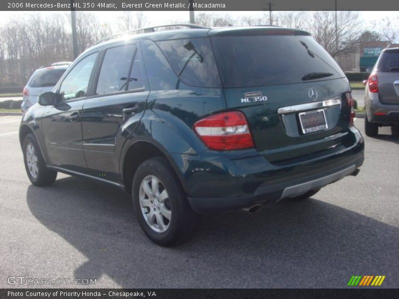 Everest Green Metallic / Macadamia 2006 Mercedes-Benz ML 350 4Matic