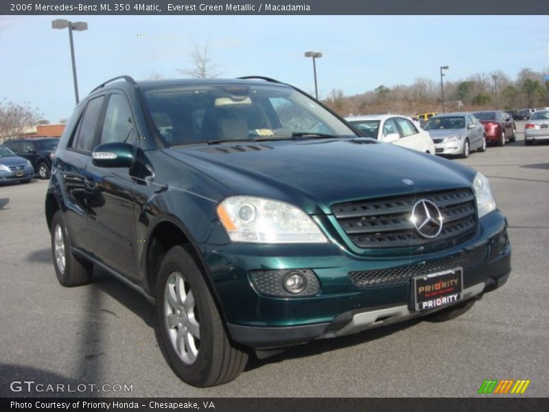 Everest Green Metallic / Macadamia 2006 Mercedes-Benz ML 350 4Matic