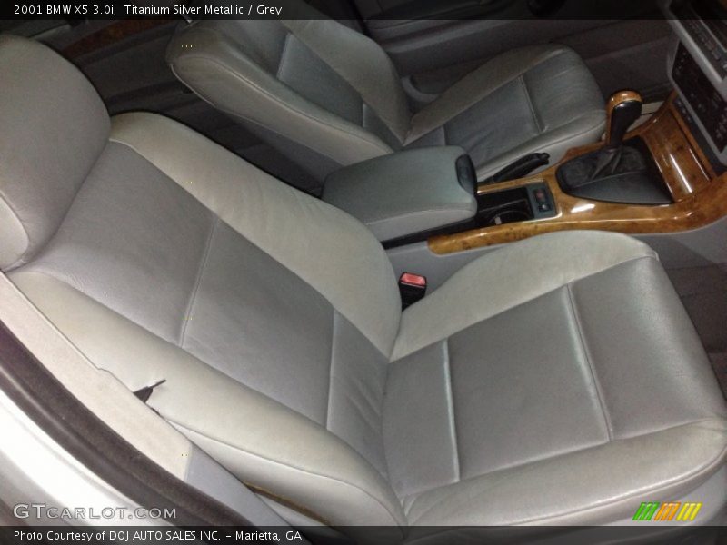 Titanium Silver Metallic / Grey 2001 BMW X5 3.0i