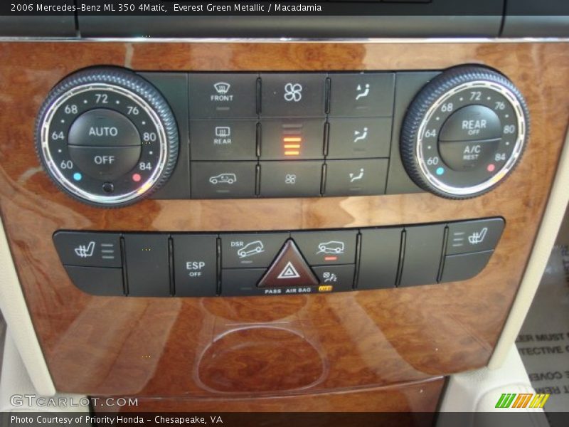 Controls of 2006 ML 350 4Matic