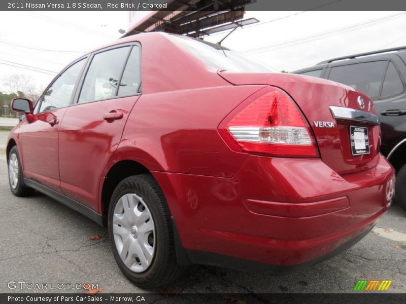 Red Brick / Charcoal 2011 Nissan Versa 1.8 S Sedan