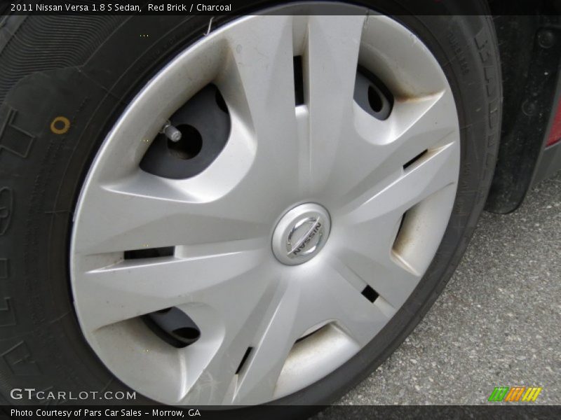 Red Brick / Charcoal 2011 Nissan Versa 1.8 S Sedan