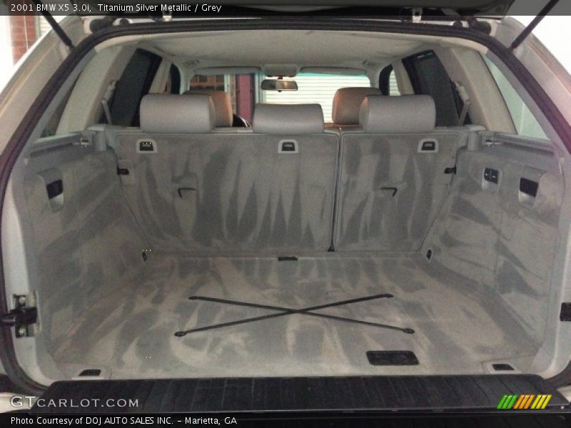 Titanium Silver Metallic / Grey 2001 BMW X5 3.0i