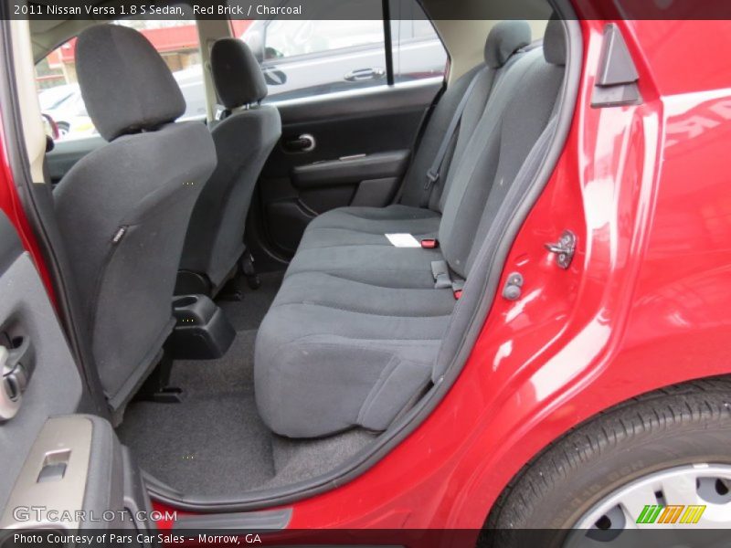 Red Brick / Charcoal 2011 Nissan Versa 1.8 S Sedan