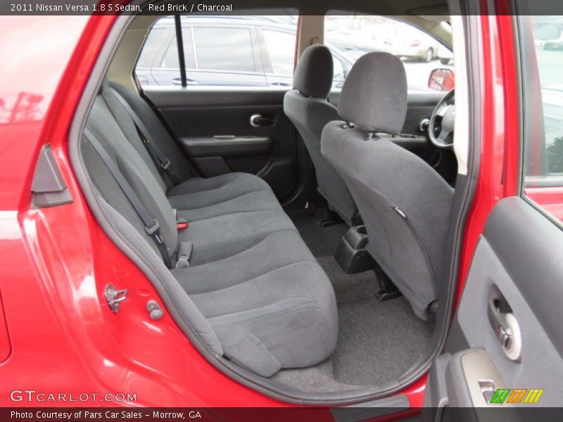Red Brick / Charcoal 2011 Nissan Versa 1.8 S Sedan