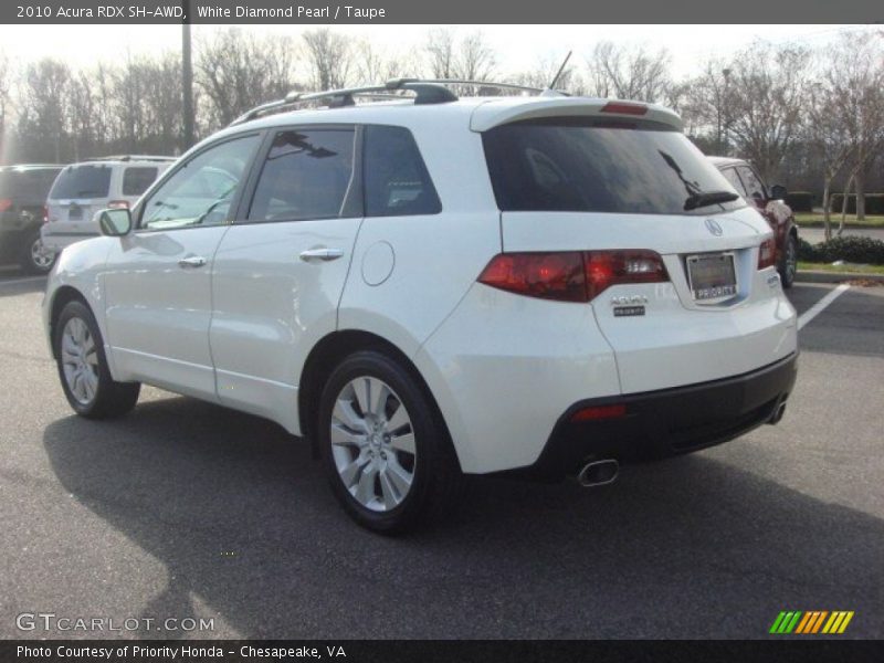 White Diamond Pearl / Taupe 2010 Acura RDX SH-AWD