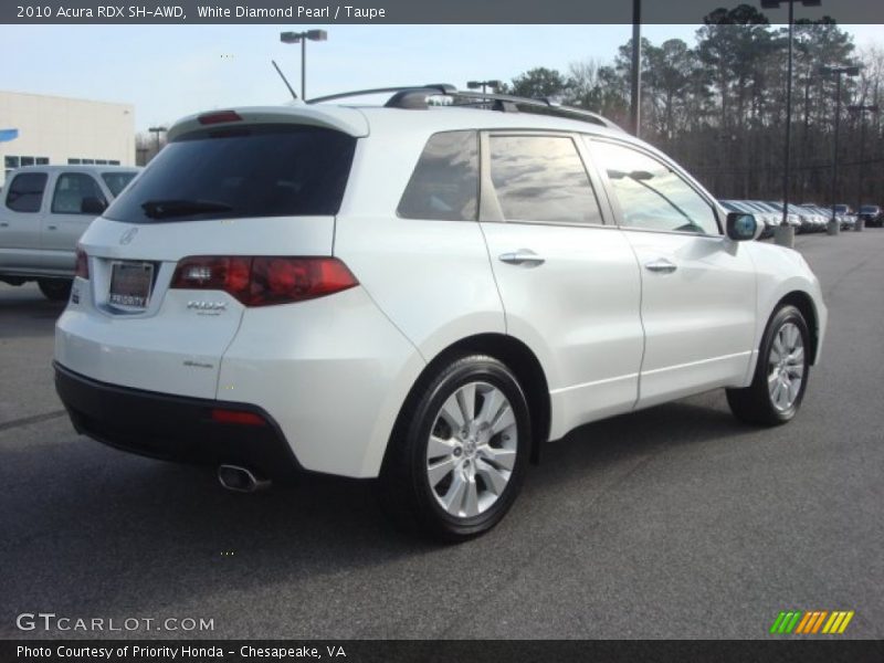 White Diamond Pearl / Taupe 2010 Acura RDX SH-AWD