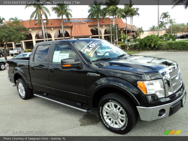 Tuxedo Black / Tan 2010 Ford F150 Lariat SuperCrew