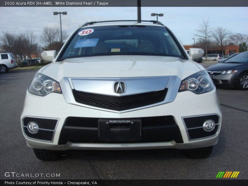 White Diamond Pearl / Taupe 2010 Acura RDX SH-AWD