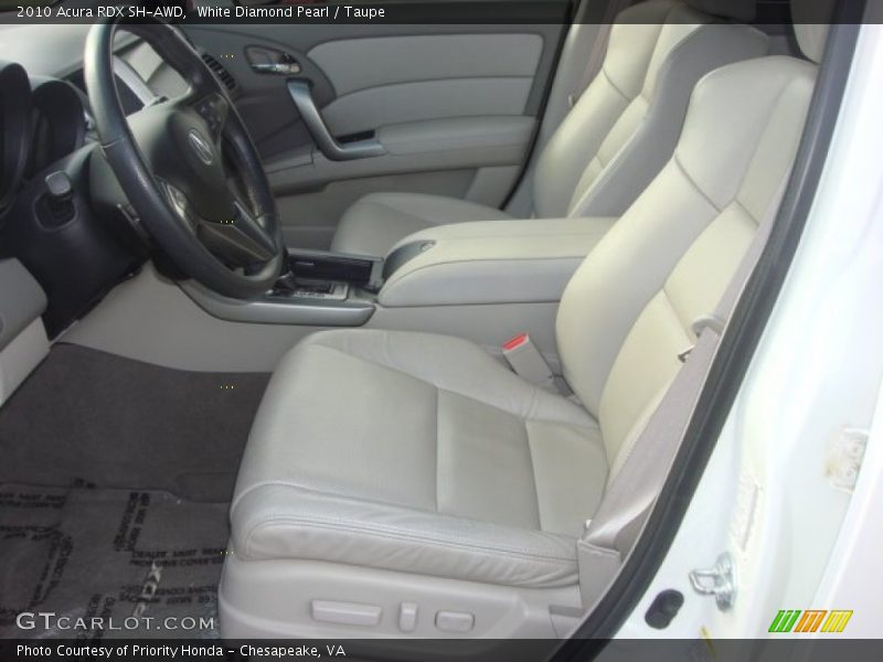White Diamond Pearl / Taupe 2010 Acura RDX SH-AWD