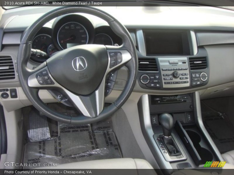 White Diamond Pearl / Taupe 2010 Acura RDX SH-AWD