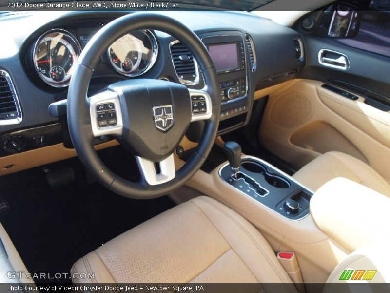 Black/Tan Interior - 2012 Durango Citadel AWD 