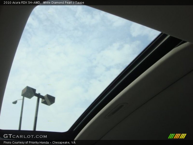 White Diamond Pearl / Taupe 2010 Acura RDX SH-AWD