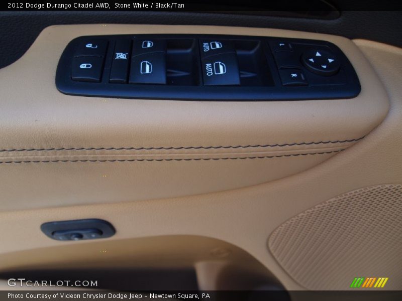 Stone White / Black/Tan 2012 Dodge Durango Citadel AWD