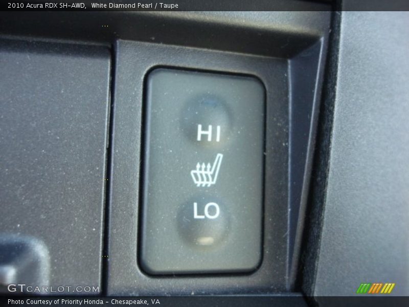 White Diamond Pearl / Taupe 2010 Acura RDX SH-AWD