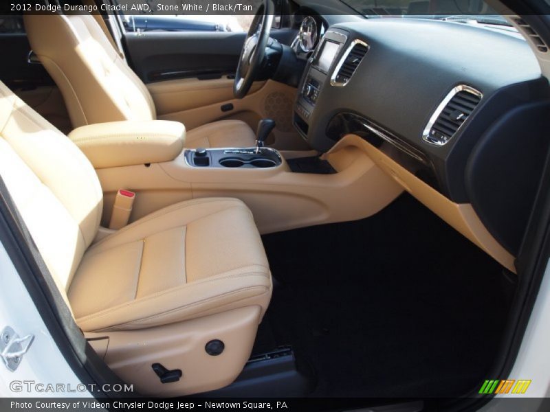 Stone White / Black/Tan 2012 Dodge Durango Citadel AWD