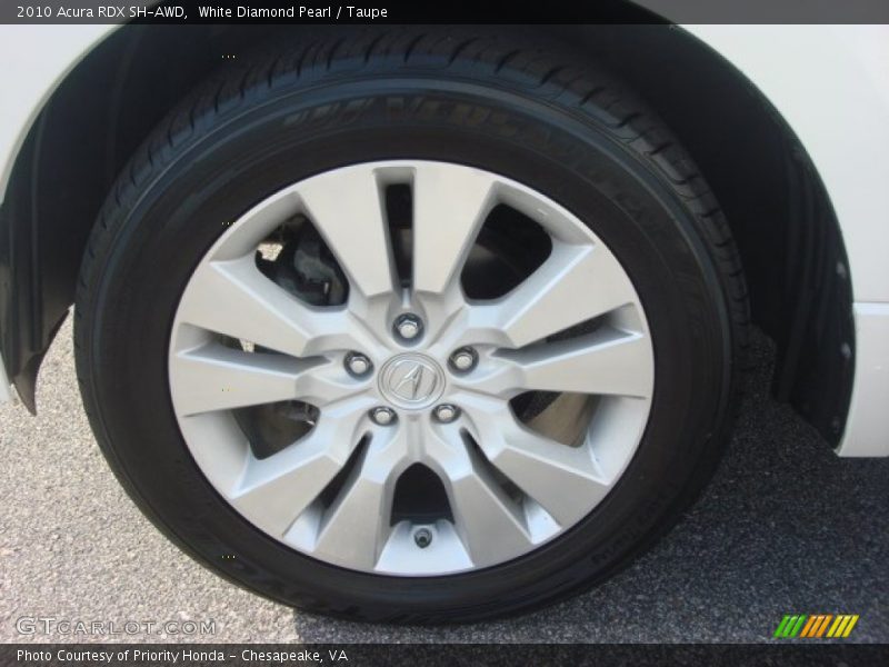 White Diamond Pearl / Taupe 2010 Acura RDX SH-AWD