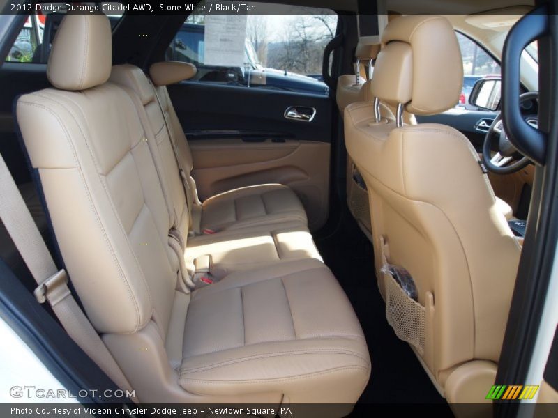 Stone White / Black/Tan 2012 Dodge Durango Citadel AWD