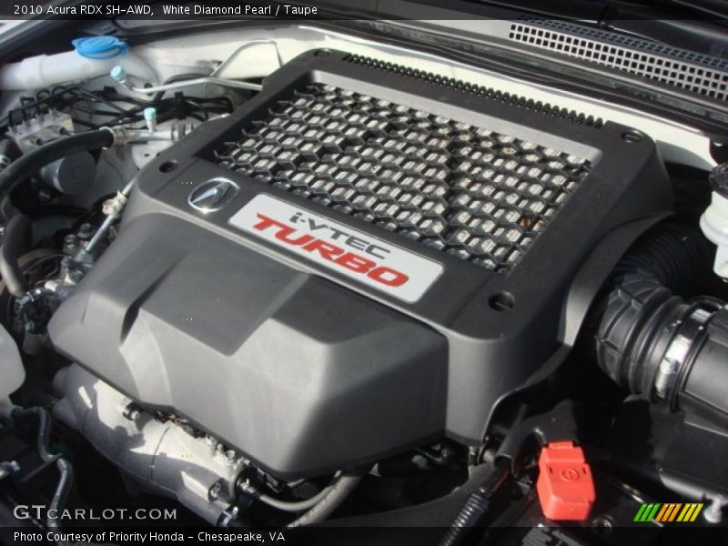 White Diamond Pearl / Taupe 2010 Acura RDX SH-AWD