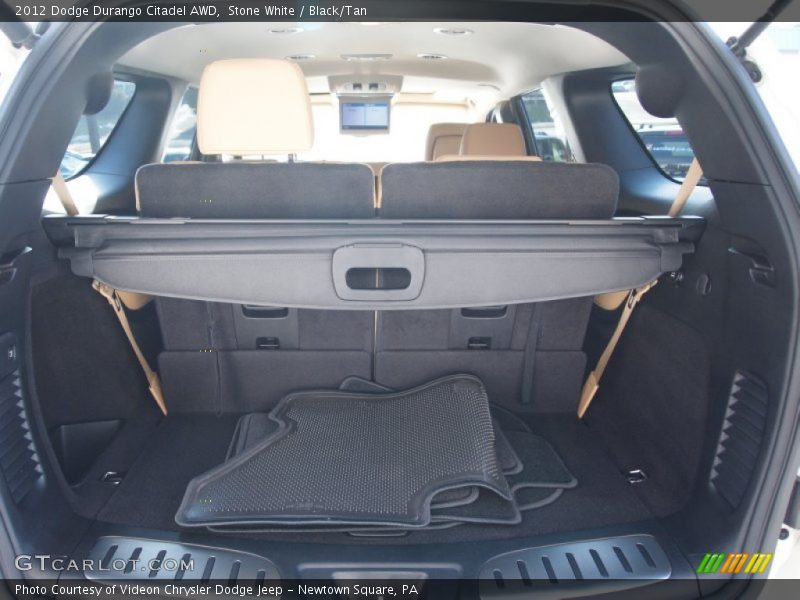 Stone White / Black/Tan 2012 Dodge Durango Citadel AWD