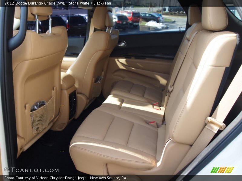 Stone White / Black/Tan 2012 Dodge Durango Citadel AWD