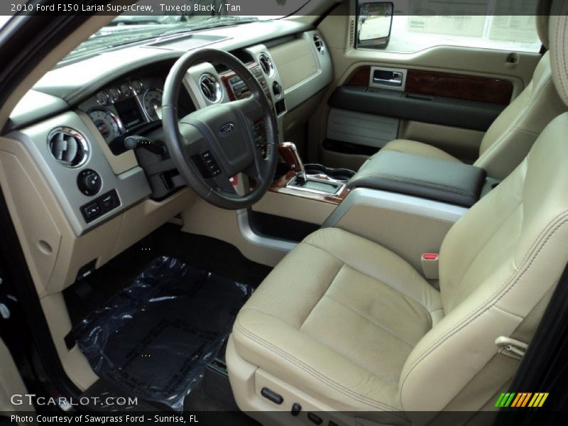 Tuxedo Black / Tan 2010 Ford F150 Lariat SuperCrew