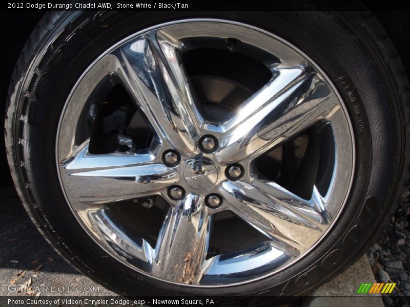 Stone White / Black/Tan 2012 Dodge Durango Citadel AWD