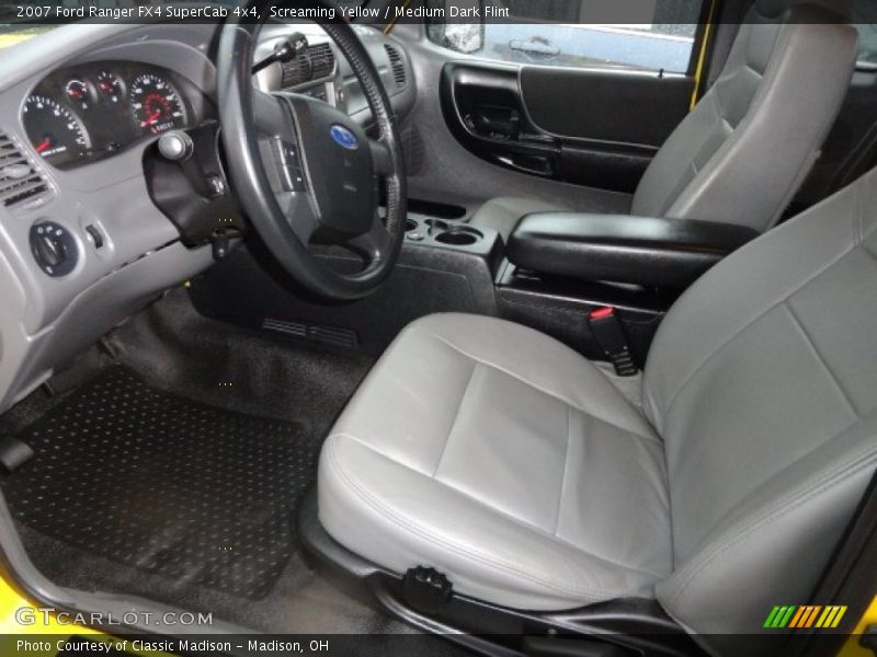 Screaming Yellow / Medium Dark Flint 2007 Ford Ranger FX4 SuperCab 4x4