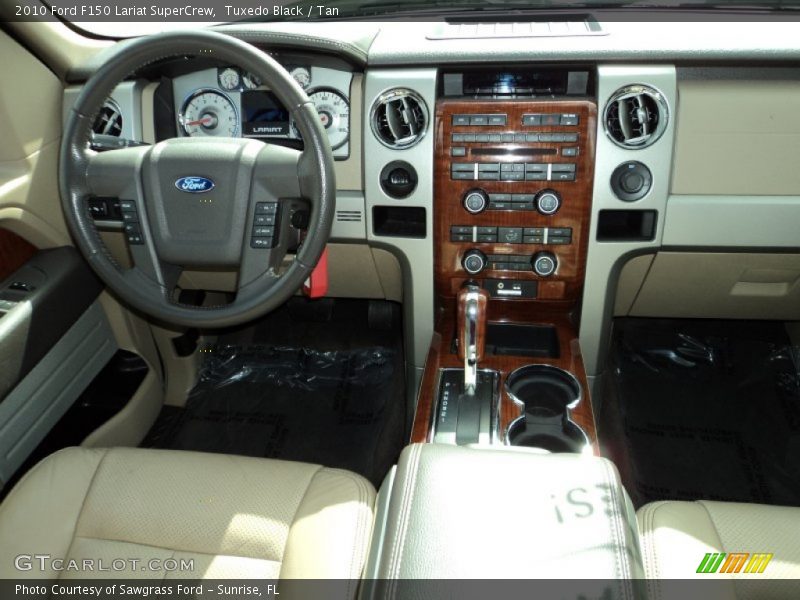 Tuxedo Black / Tan 2010 Ford F150 Lariat SuperCrew