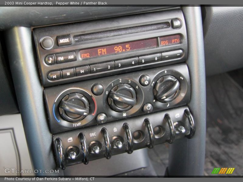 Pepper White / Panther Black 2003 Mini Cooper Hardtop