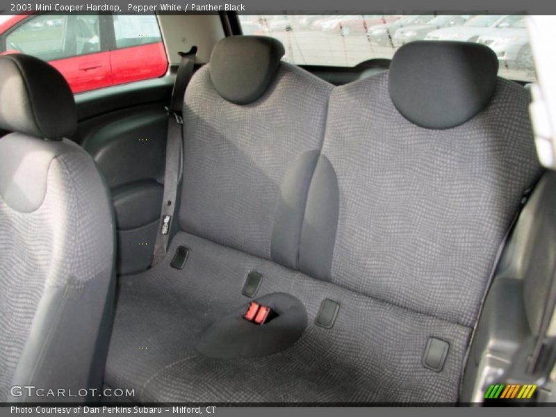 Pepper White / Panther Black 2003 Mini Cooper Hardtop