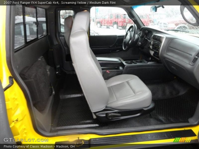 Screaming Yellow / Medium Dark Flint 2007 Ford Ranger FX4 SuperCab 4x4