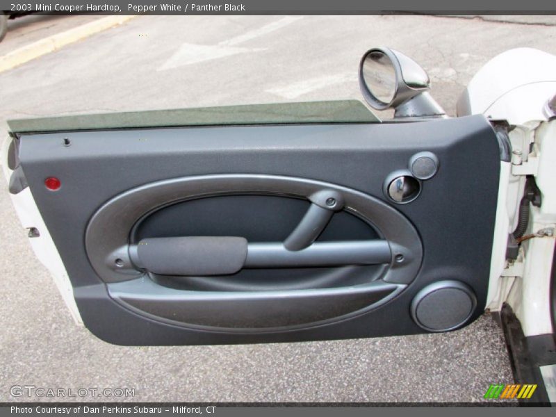 Pepper White / Panther Black 2003 Mini Cooper Hardtop