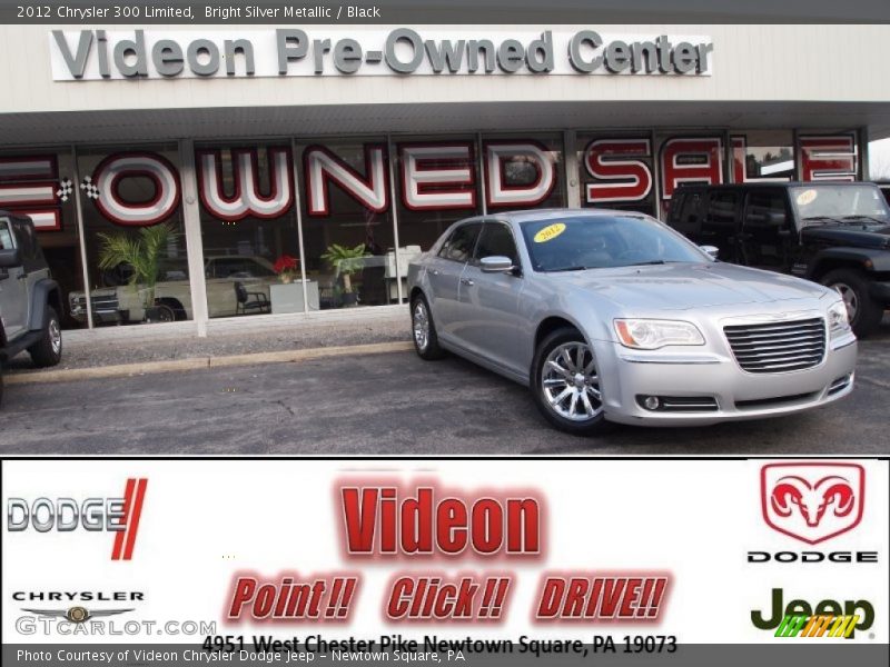 Bright Silver Metallic / Black 2012 Chrysler 300 Limited