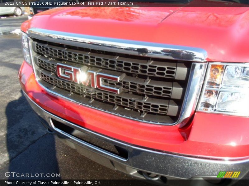 Fire Red / Dark Titanium 2013 GMC Sierra 2500HD Regular Cab 4x4