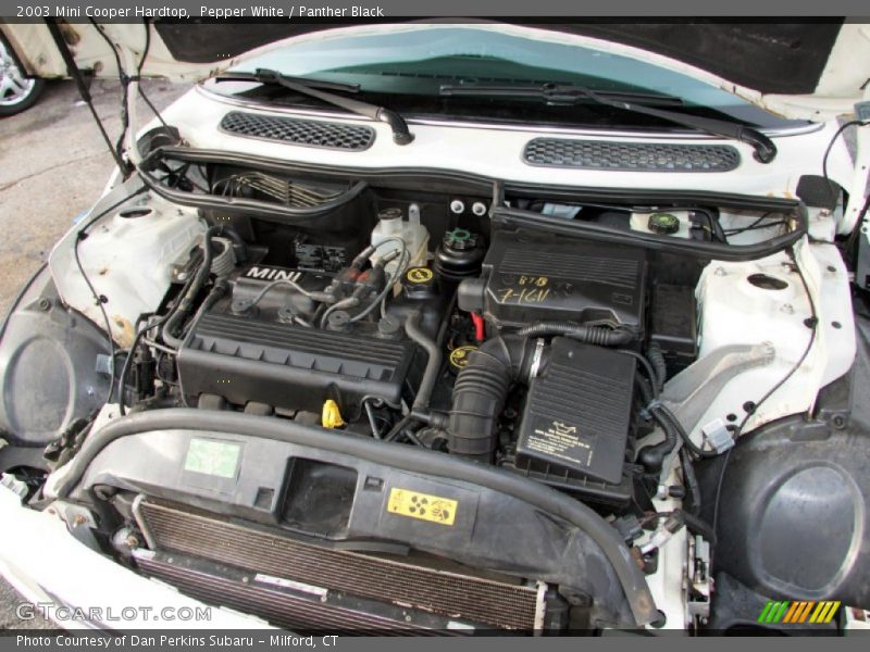 Pepper White / Panther Black 2003 Mini Cooper Hardtop