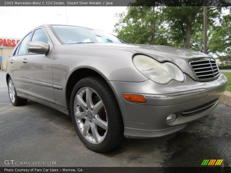 Desert Silver Metallic / Java 2003 Mercedes-Benz C 320 Sedan