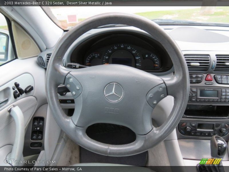 Desert Silver Metallic / Java 2003 Mercedes-Benz C 320 Sedan