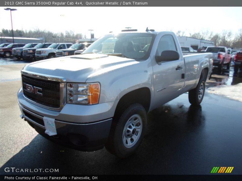 Quicksilver Metallic / Dark Titanium 2013 GMC Sierra 3500HD Regular Cab 4x4