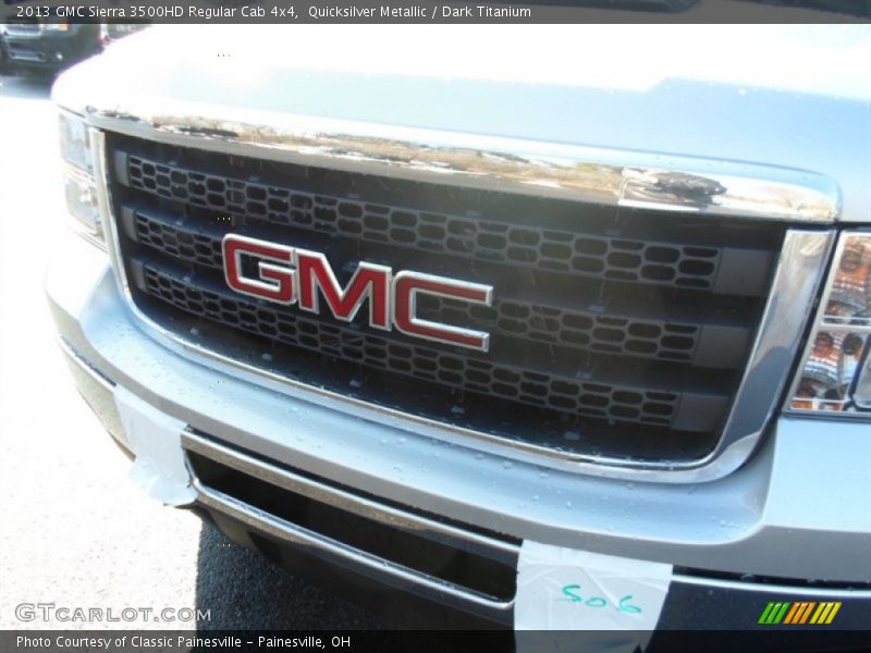 Quicksilver Metallic / Dark Titanium 2013 GMC Sierra 3500HD Regular Cab 4x4