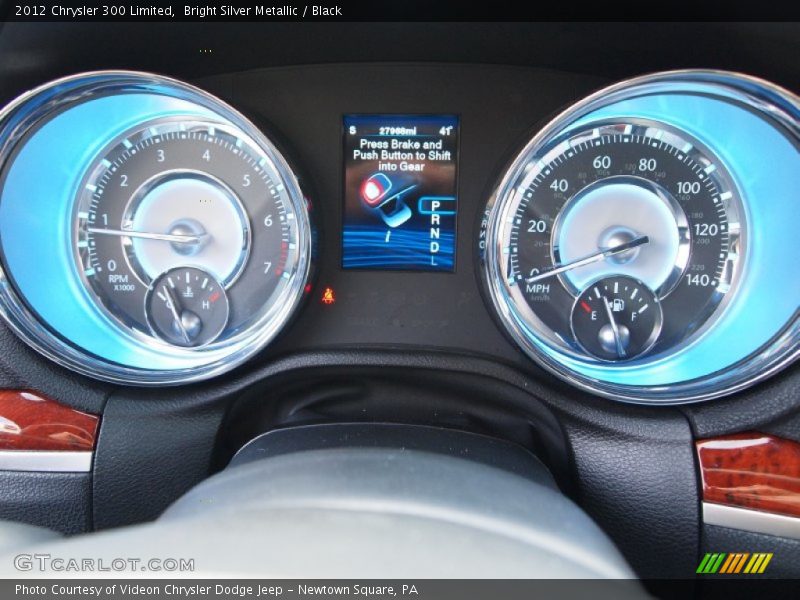 Bright Silver Metallic / Black 2012 Chrysler 300 Limited