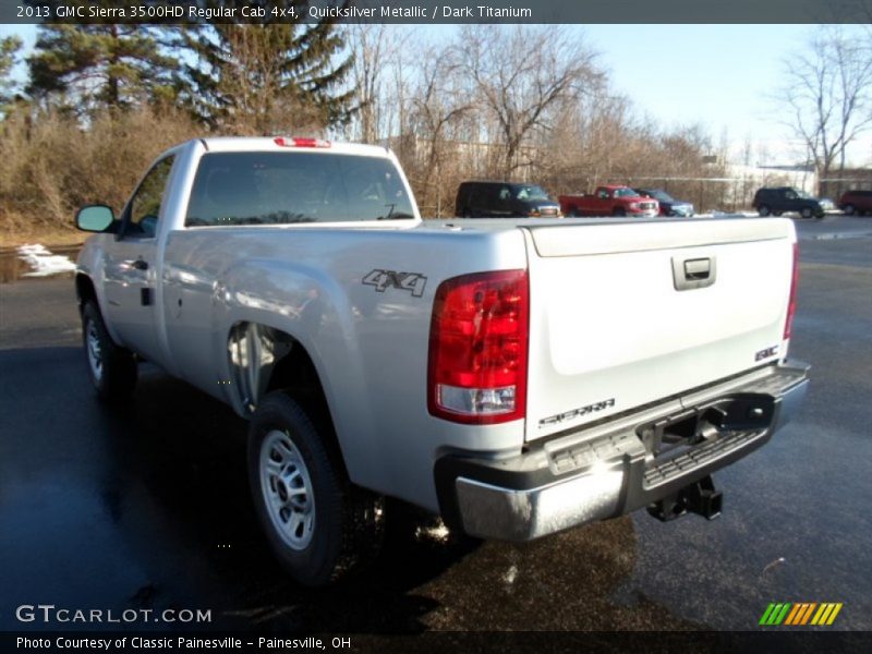 Quicksilver Metallic / Dark Titanium 2013 GMC Sierra 3500HD Regular Cab 4x4
