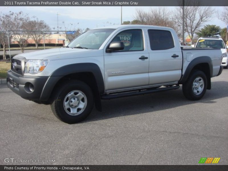 Silver Streak Mica / Graphite Gray 2011 Toyota Tacoma PreRunner Double Cab
