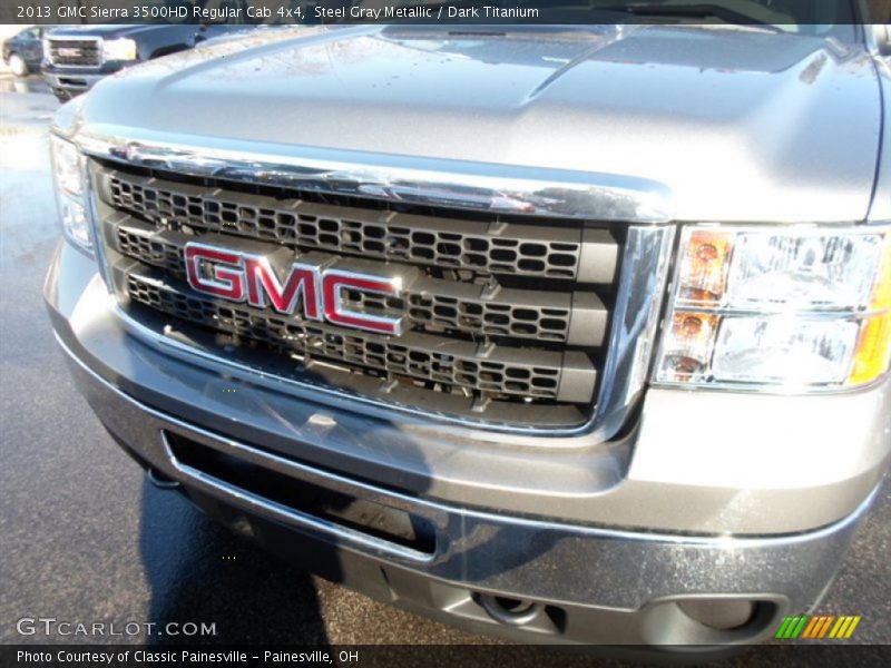 Steel Gray Metallic / Dark Titanium 2013 GMC Sierra 3500HD Regular Cab 4x4