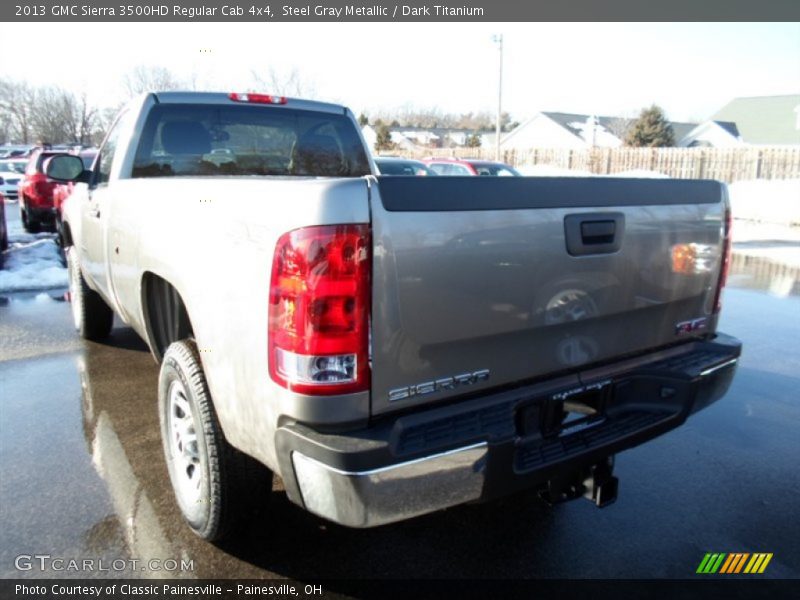 Steel Gray Metallic / Dark Titanium 2013 GMC Sierra 3500HD Regular Cab 4x4